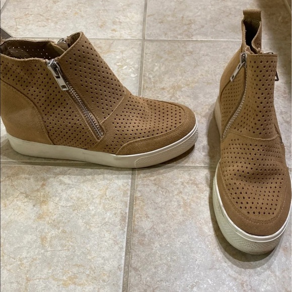 Steve Madden Lali Sneakers Tan Size 9 - Picture 3 of 6